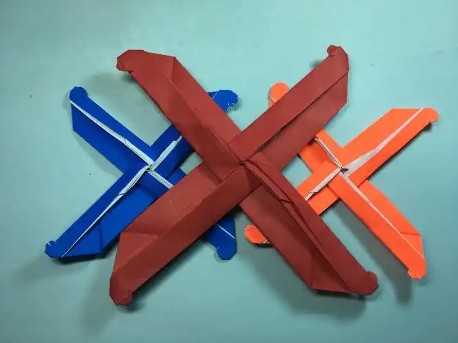 纸艺手工折纸回旋镖,简单的折纸飞出去还能飞回来的回旋镖