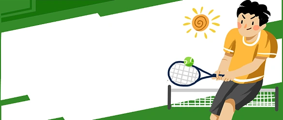 网球公众号背景-红白大气耳机潮玩上新banner背景图片-设计坞