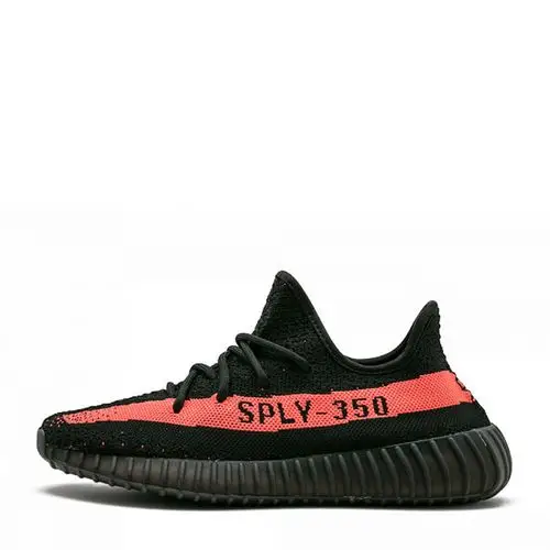 adidas/阿迪达斯 yeezy 350 boost v2 侃爷椰子黑红 跑步鞋 by9612