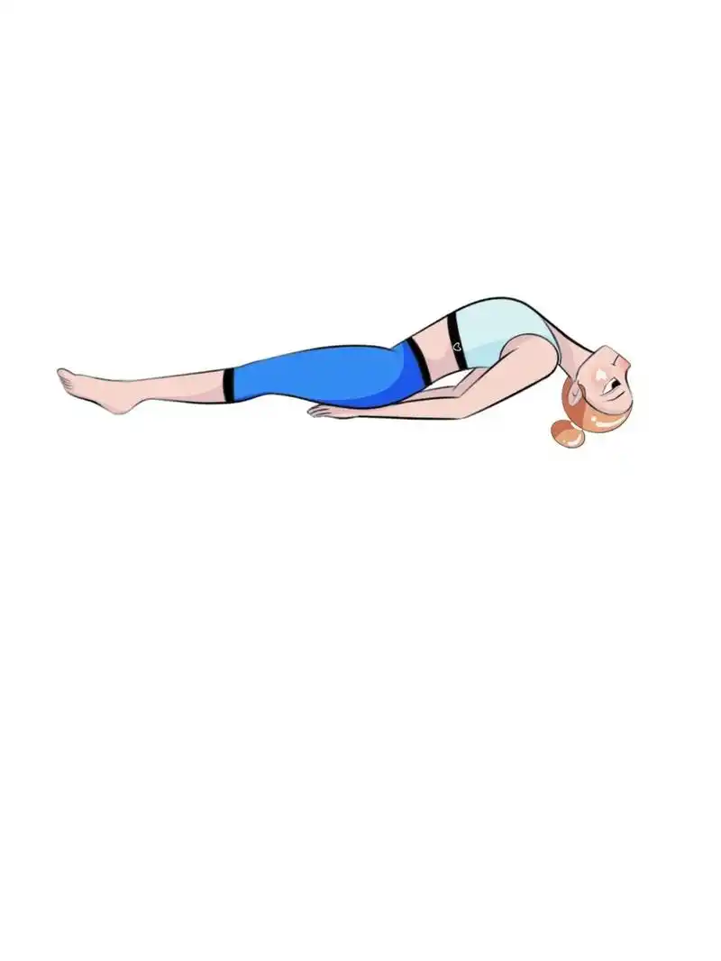 瑜伽插画|瑜伽体式精讲—鱼式 凝视点: 1)前方 2)闭眼 生理功效: 1)