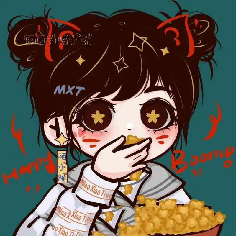 可爱头像【吃货篇-爆米花95】 宅家追剧必备零食-爆米花9592