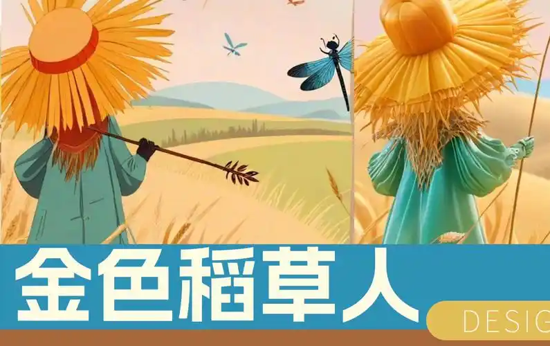 1分钟画出一幅稻草人迎接一下秋天吧