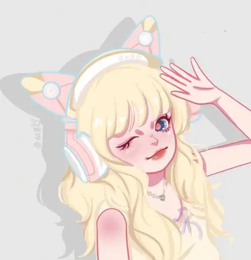 卡通头像打卡35100原创闺蜜头像电竞少女