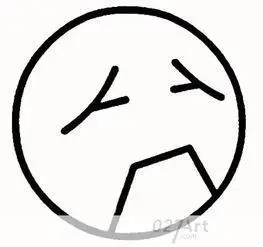 愁的表情包简笔画