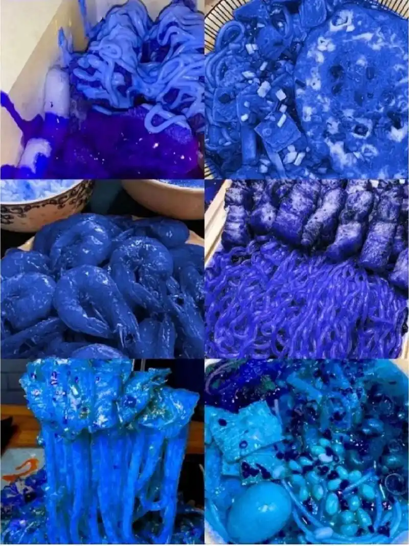 蓝色食物壁纸|抑制食欲的神 但是! 真的狠不下心用这玩意做壁纸