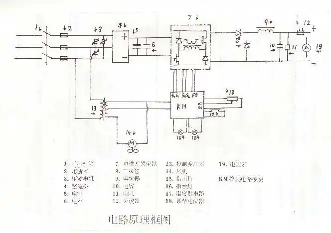简单逆变电焊机电路图