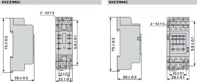现货中间继电器底座8/11/14脚混合/分离式rxze系列施耐德正品优惠