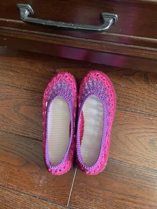 钩针编织平底单鞋