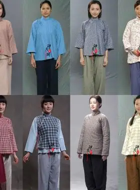 5当代舞蹈活着1937学生毕业汇报演出民国穷苦百姓村姑农民表演服装