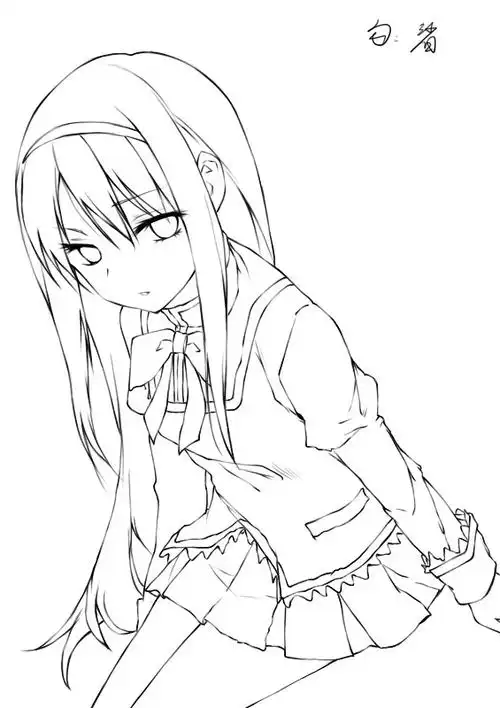 上色魔法少女小圆的线稿楼米娜桑酷爱来上色看图线稿吧百度贴吧