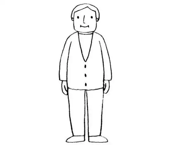 简笔画又高又胖的爸爸胖版爸爸头像简笔画爸爸6种中年男人爸爸的不同