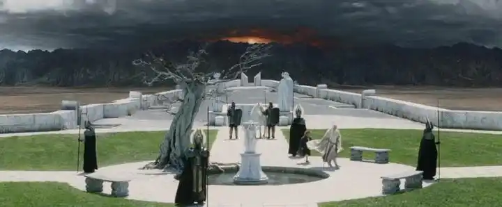 配图看魔戒114白城与枯树米那斯提力斯配图weta微缩模型