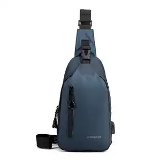 ceock轻奢真皮新款男士胸包休闲大容量单肩斜挎包韩版机车包旗舰款深