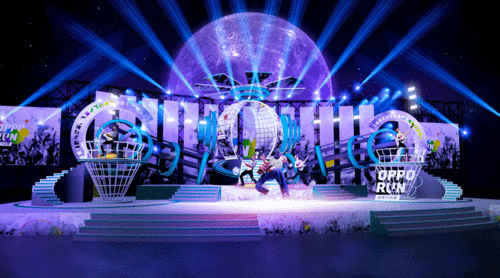 oppo色彩跑舞台设计