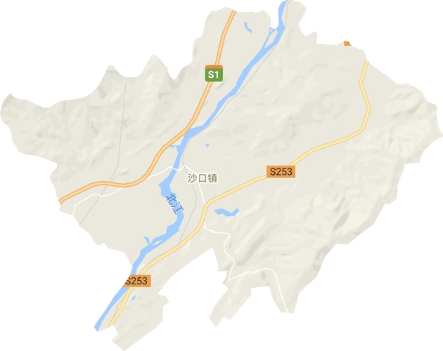 白沙镇高清电子地图,白沙镇高清谷歌电子地图