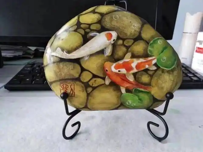 奋进新征程"女性书画作品展_赵瑞鹏_文化_石头