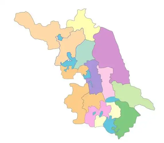 江苏地图 矢量
