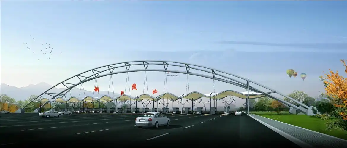 上海市浦东新区高东收费站(上海绕城高速南)项目选用膜材:美国进口