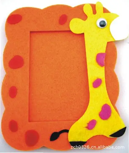 相框 diy手工制作 礼物礼品 玩具厂家特供批发  品名:无纺布手工相框