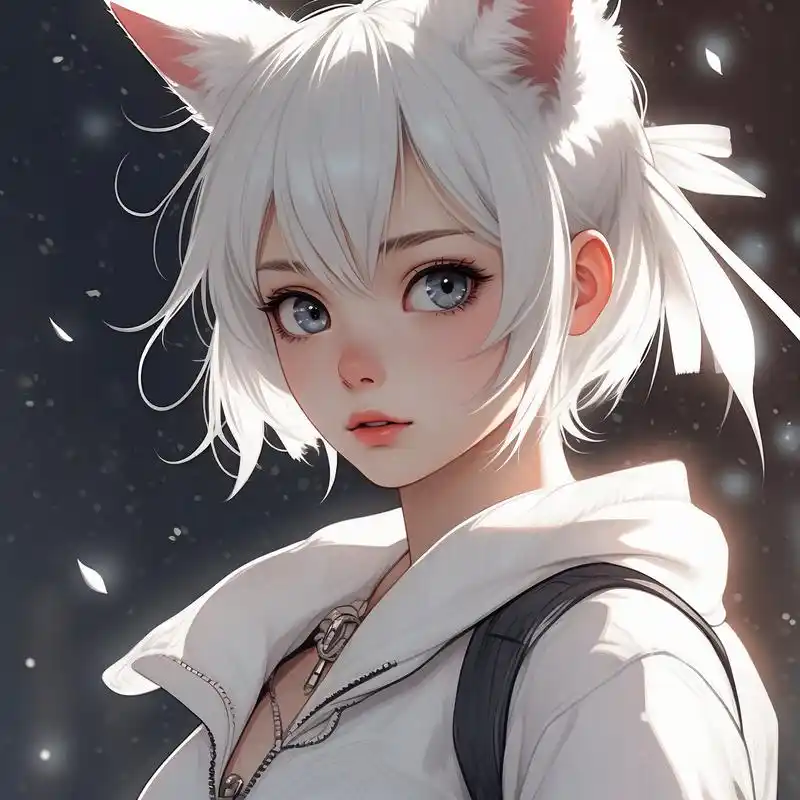 白色猫耳朵二次元女生头像来啦93 每个女孩子都应该拥有一个二次元