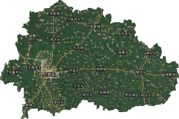 上蔡县高清卫星地图,上蔡县高清谷歌卫星地图