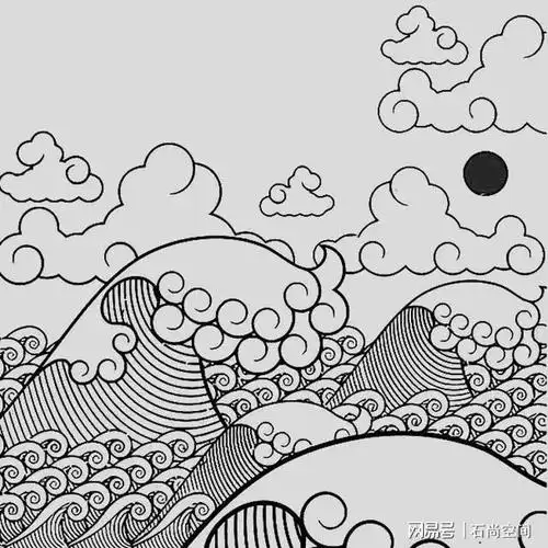 传统海浪纹样分享浪花一朵朵赶紧收藏吧