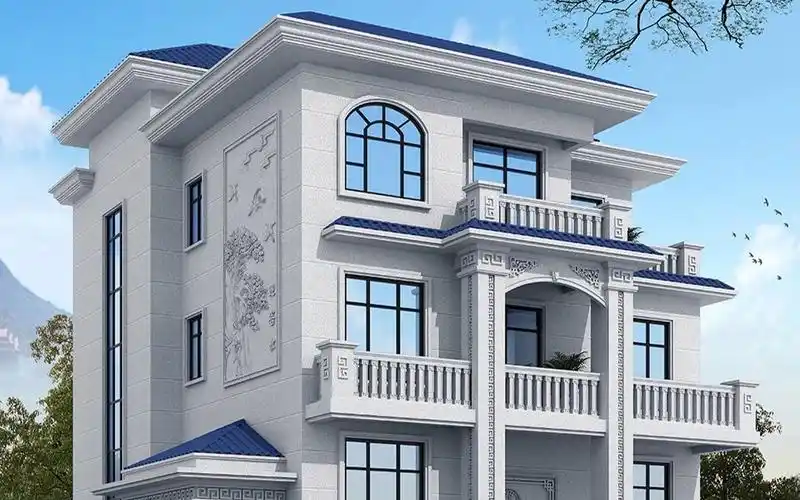 三层农村自建房外墙设计效果图