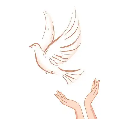 放飞鸽子和平鸽双手放飞鸽子元素png素材