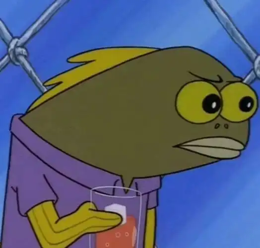 求海绵宝宝里群演鲶鱼的表情包