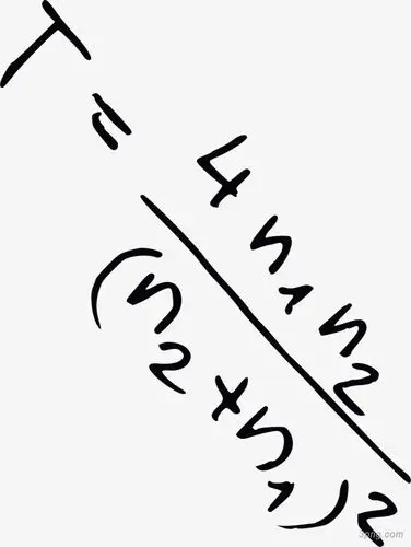 手绘初中数学公式png素材透明免抠图片-卡通手绘