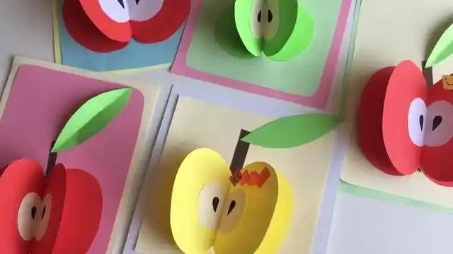 亲子园 益智儿童手工折纸 彩纸制作立体3d水果