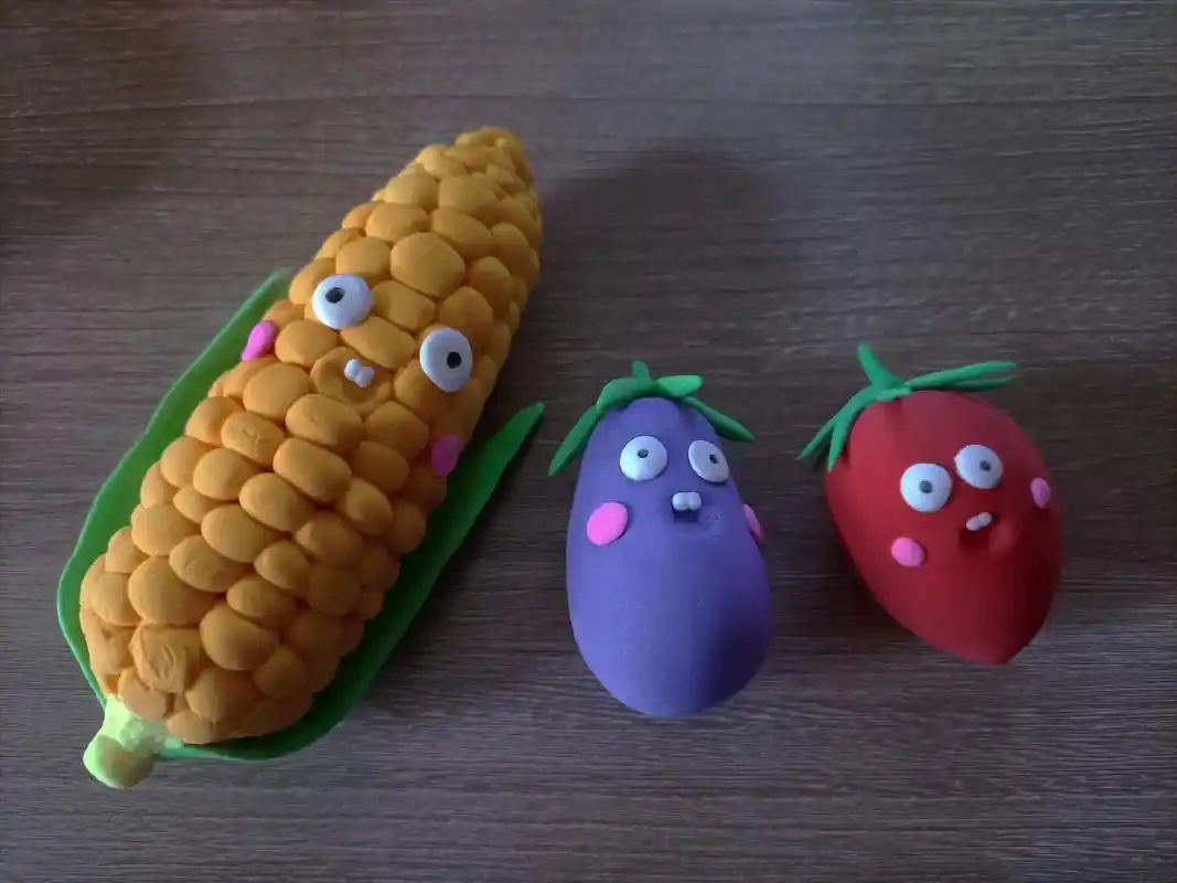 粘土 #水果 #蔬菜#粘土手工 #手工 # - 抖音