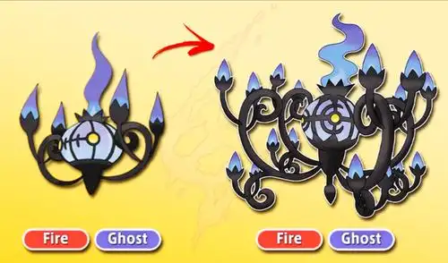 精灵宝可梦:同人mega设计,隆隆石变成蜥蜴,水晶灯火灵设计复杂