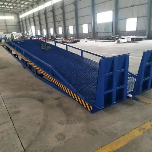 移动式登车桥卸货平台集装箱货车装卸货柜叉车斜坡过桥上车台 8吨5道