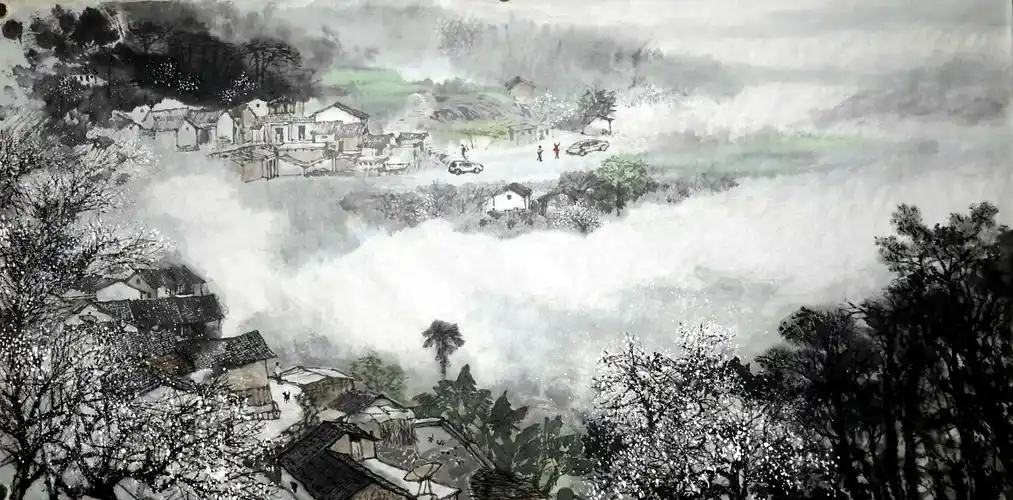 黄展宏的中国画田园山水