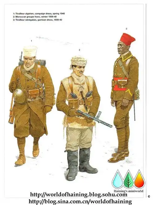 二战法军军服[1939年—1945年],〈上〉