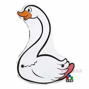 50益智贸易行淘宝小天鹅头饰大白鹅动物头套面具儿童学校运动会帽子