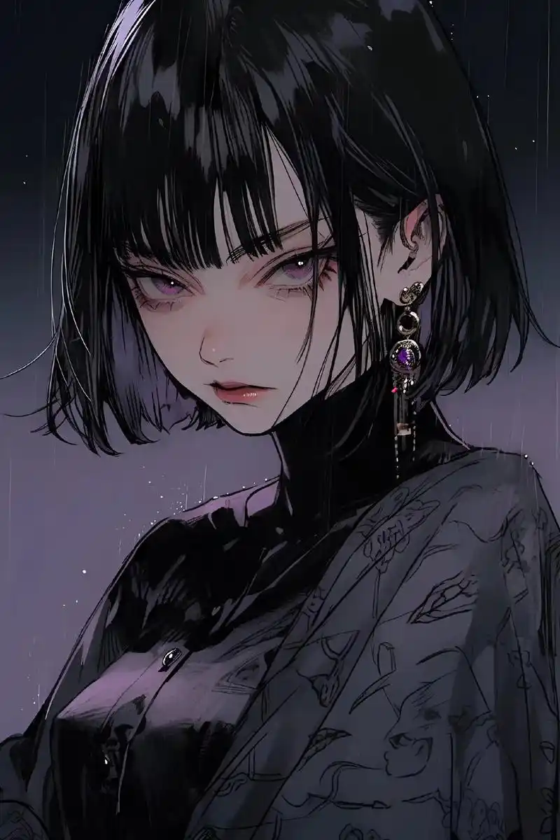 暗黑系 #优质头像 #动漫女头 #御姐 - 抖音