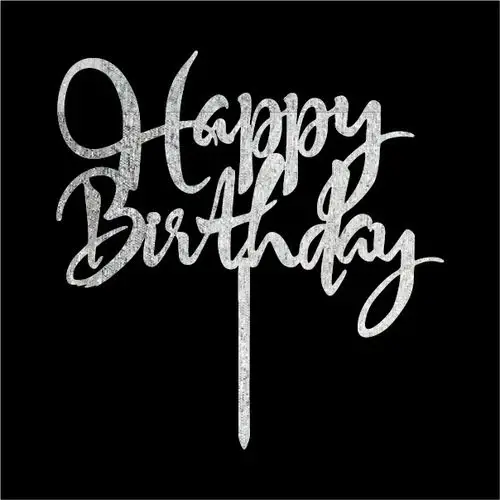 happy birthday 蛋糕插 精美蛋糕装饰品英文字母蛋糕插旗 新款