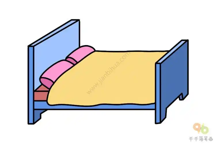 简笔画床带颜色搭配