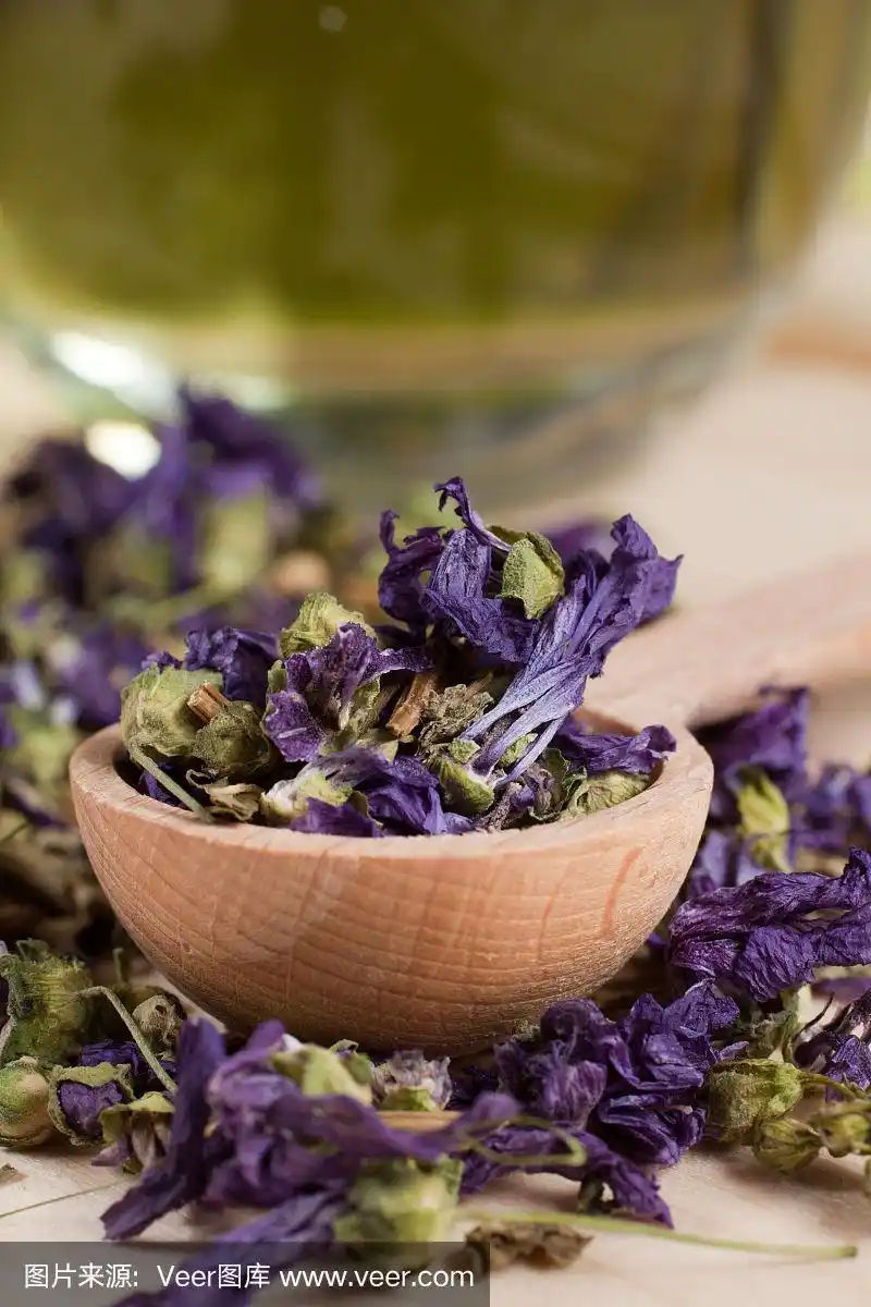 锦葵属,花茶,垂直画幅,美,饮食