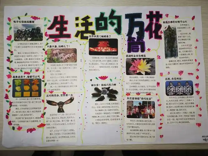 的报刊进行筛选,分类,整理,并模仿报刊版式将相关收集到素材进行排版