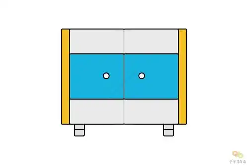 漂亮的衣柜简笔画
