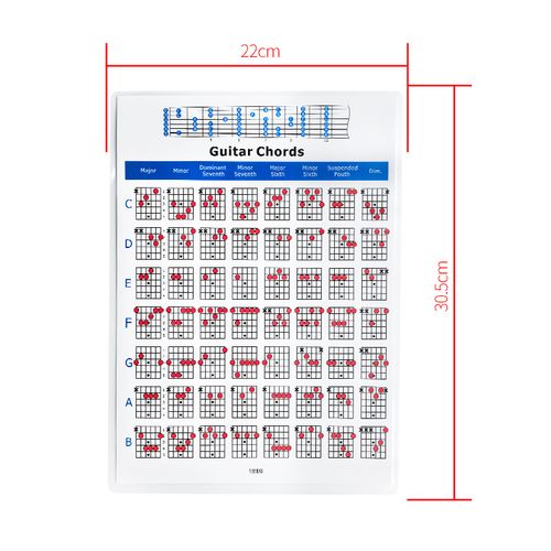 专业小号指法图解 降b调短号练习表五线谱自学工具演奏 吉他和弦图