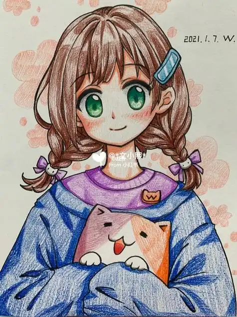 动漫女生绘画动漫女生绘画素材