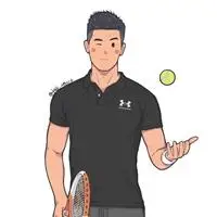 爱运动的男生手绘头像运动健将