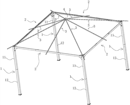 一种可收纳的帐篷的制作方法