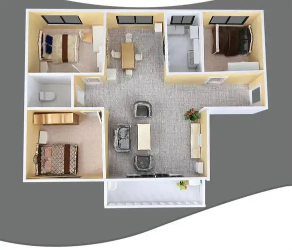 楼房模型沙盘建筑模型材料包diy手工室内剖面户型图套装家居摆件模型1