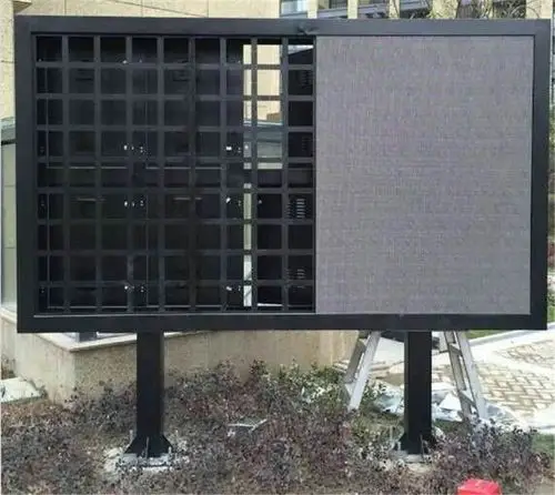 led电子显示屏框架户外室内单色全彩防水立柱简易磁吸车载屏箱体