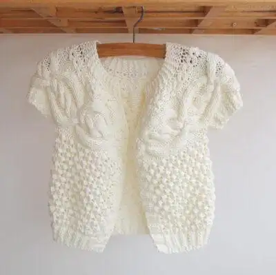 宝宝开衫毛衣编织